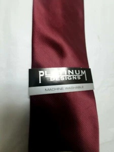 Corbata para hombre Platinum Designs borgoña lavable a máquina de Wearhouse para hombre - Imagen 1 de 4