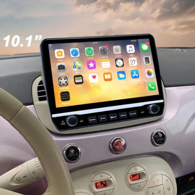 10" Carplay Android 13 GPS NAVI WIFI Per FIAT 500 2007-15 Autoradio touch screen - Immagine 1 di 4