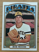 1972 Topps Bob Moose Baseball Card #647 Pirates Pitcher VGEX