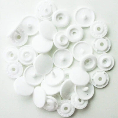 200 Set T5 Resin Snap Fasteners Poppers Plastic Buttons Press Studs DIY Clothing - Image 1 of 4