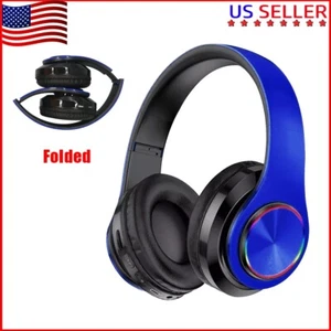 5.0 Bluetooth Noise Cancelling earphone headset Wireless Headphones with Mic - Picture 1 of 13
