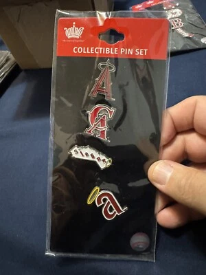 Los Angeles Angels 4 Team Pin Set MLB Licensed AMINCO  - Image 1 of 2