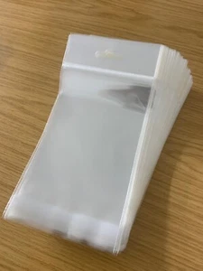 Euro Slot Hanging Header PP/Cello Display Bags Self Seal Retail - High Clarity - Picture 1 of 9