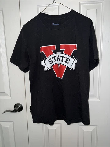 Valdosta State Blazers Shirt Adult Medium Black Red Champion Cover