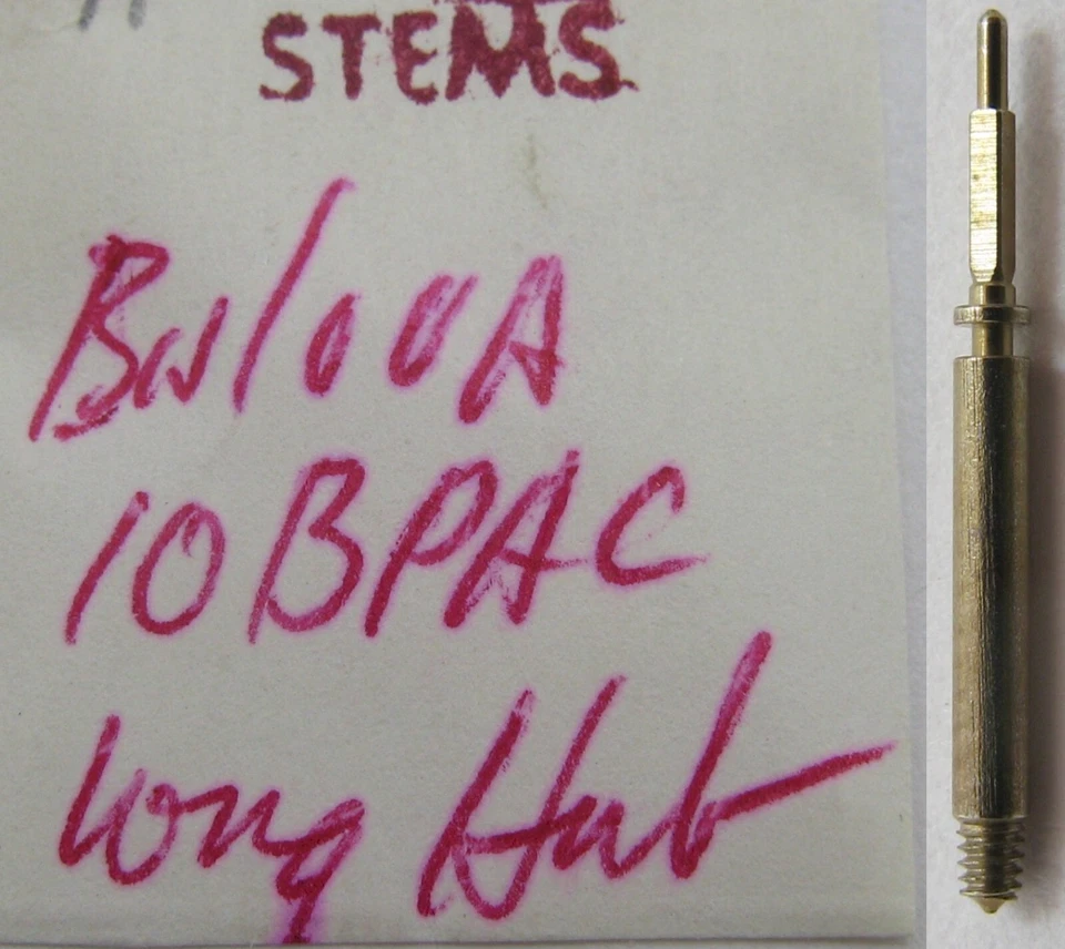 Bulova 10BPAC watch part #401 winding stem / long shaft tap 8 - Image 1 of 1