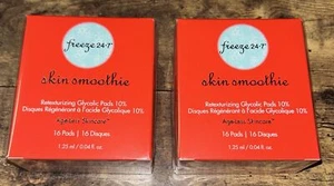 2x Freeze 24/7 Skin Smoothie Retexturing Glycolic Pads, 16 Pads NEW - Picture 1 of 6