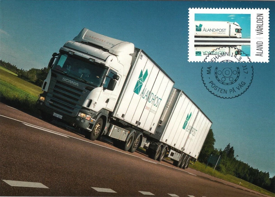 Truck Transpor Aland Post Aland Finland Mint Maxi FDC 2017 - Image 1 of 1