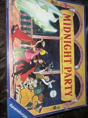 午夜派对棋盘游戏 Ravensburger 复古 1989 完整二手状况完好 — 第 1/4 张图片