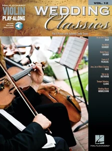 Wedding Classics Violin Play-Along Vol 12 Sheet Music Songs Book & Online Audio - Picture 1 of 1