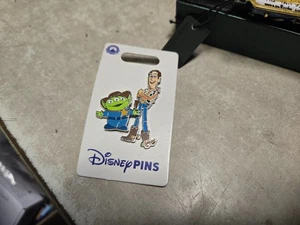 Disney Parks Pixar Toy Story Woody & Alien 2 Pins Was never used - Picture 1 of 2
