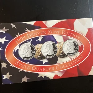 1999 Denver Mint Edition State Quarter Collection In Original Packing W/COA - Picture 1 of 6
