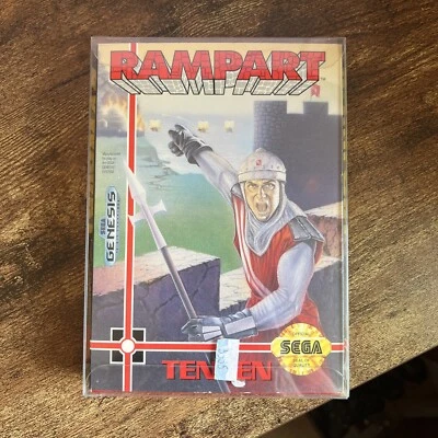Rampart (Sega Genesis, 1992) Cardboard Box - Tested - Complete! - Image 1 of 4