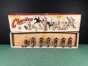 Vintage Cherilea Lead British Soldiers With Box | Series S/130 | 1 Needs Repair - Picture 1 of 24