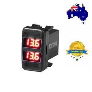 12-24V Car LED Dual Battery Volt Meter For Toyota Prado Landcruiser Hilux AU - Picture 1 of 4
