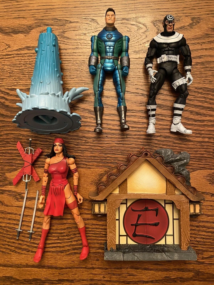 Toybiz Marvel Legends Bullseye & Elektra & Spider-Man Legends Hydro-Man ¡SUELTO! Foto 1 de 4