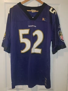 Reebok Ravens lila Herren-Trikot R. Lewis #52 MEDIUM BRANDNEU MIT ETIKETT - Bild 1 von 7
