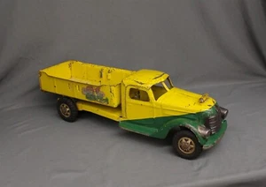 Buddy L Sit-N-Ride Sand & Gravel Dump Truck Pressed Steel - Picture 1 of 22