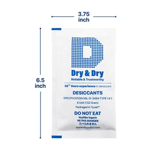 Dry & Dry 4 Unit(132 Gram) Clay Desiccants Packets - Picture 1 of 20