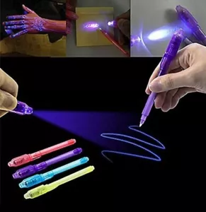 Luminous Light Invisible Ink Pen Highlighter Pen Drawing Secret Learning Magic P - Picture 1 of 4