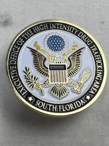 Moneda de desafío del área de tráfico de drogas de alta intensidad HIDTA del sur de la Florida - Imagen 1 de 3