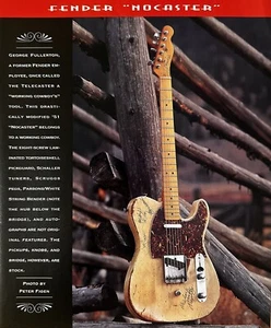 Fender "Nocaster" E-Gitarre Fotodruck Werbung, Working Cowboy, Peter Figen - Bild 1 von 1
