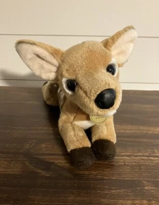 Aurora Miyoni Small Laying Deer Doe Fawn Plush Stuffed Animal 11” Soft Cute - Picture 1 of 5