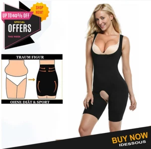Shapewear Taillenformer Bauchweg Bauch abnehmen Miederbody Body Shaper schwarz - Bild 1 von 10