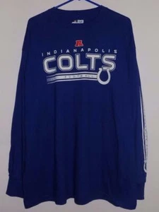 Camiseta Indianapolis Colts 2xl 3xl manga larga azul NUEVA CON ETIQUETAS - Imagen 1 de 4