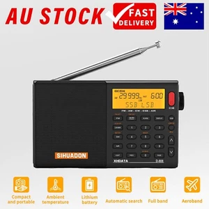 SIHUADON D808 AM/FM Stereo/SW/MW/LW SSB AIR RDS Digital Portable Radio Speaker - Picture 1 of 14