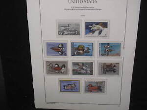 MNH Duck Stamp Collection On Hingeless Page 1976-1995 