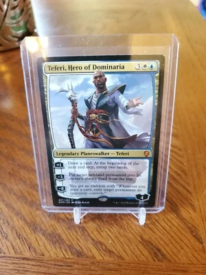 MTG Teferi, Hero of Dominaria Dominaria Regular Mythic NM Magic the Gathering  - Image 1 of 2