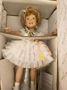 Vintage - Shirley Temple "Baby Take A Bow" - Bambola di porcellana 10" - Danbury come nuova - come nuova - Foto 1 di 12