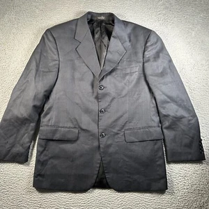 Andrew Fezza Suit Sport Coat Blazer Mens 40S Super 100's Pockets Wool Blend - Picture 1 of 12