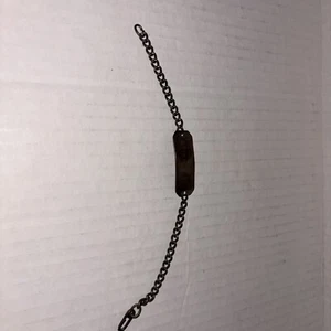 WW2 2 USN US Navy USNR Dog Tag Id Bracelet Sterling Silver 7.25" Bill Schneider - Picture 1 of 8