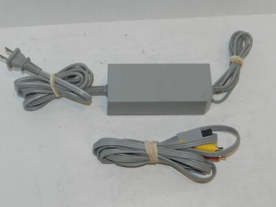 OEM Genuine Original Nintendo Wii System Console Power Cord & AV Cables TESTED - Image 1 of 2