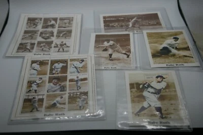 Lote de 22 estampillas de Babe Ruth Guinea y Comoras Sociedad Internacional de Coleccionistas  Foto 1 de 4