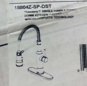 Delta 18804Z-SP-DST Theodora 1.8 GPM Pull-Down Pre-Rinse Kitchen Faucet, Stainle - Picture 1 of 2