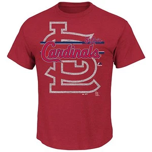 St Louis Cardinals Rise to Victory T-shirt by Majestic - Picture 1 of 1