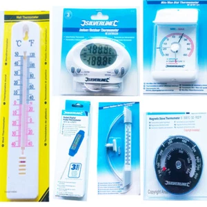 Thermometer Indoor Outdoor Greenhouse Digital Probe Dual Read Stove Wall Various - Picture 1 of 8