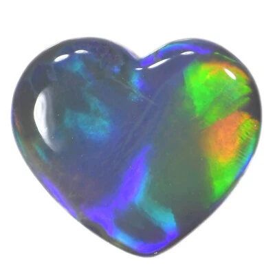 Натуральный черный опал сердце 2,35 карата - Изображение 1 из 4