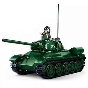 WW2 T34/85 WW2 Soviet Battle Tank 497pcs - Red Army - Building Blocks Set - Picture 1 of 3