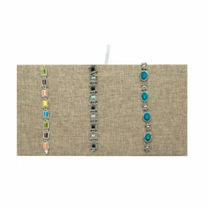 12 Modern Burlap Jewelry Tray Liner Insert Display Pad Organizer Tray Insert - Picture 1 of 2