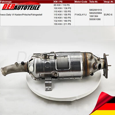 DPF diesel particulate filter for Iveco Daily VI box 2.3 3.0 soot particulate filter New - Image 1 of 4