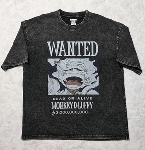 Hokuro Herren Größe XLarge Wanted Dead Or Alive Monkey D Luffy Grafik T-Shirt. - Bild 1 von 5