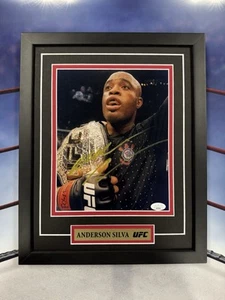Anderson Silva signiert 8x10 Foto JSA Auto individuell gerahmt UFC - Bild 1 von 4