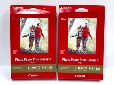Canon - Photo Paper Plus Glossy II 4x6 - 2 x 100 Sheets/box = 200ct. - unopened - Image 1 of 3