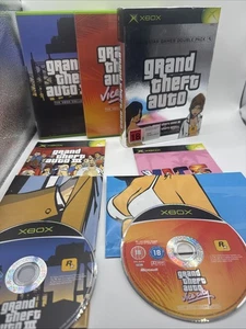 Grand Theft Auto Xbox Double Pack GTA III & Vice City - Complete RARE GEM! - Picture 1 of 9