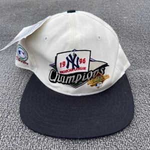 Vtg New York Yankees Hat Cap 1996 New Era World Series Snapback Champions MLB - Picture 1 of 12