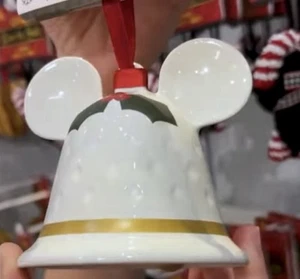 Disney Parks Deko The Halls Mickey Glocke Weihnachtsschmuck - Bild 1 von 5