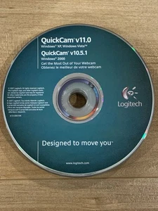 Logitech QuickCam Software CD v11.0 v10.5.1 Windows XP Vista 2000 Driver - Picture 1 of 1